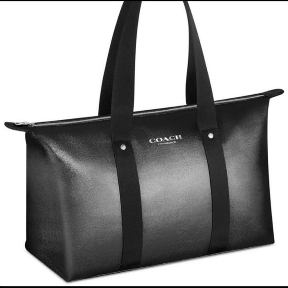 Coach shimmer charcoal duffel bag - Picture 1 of 6